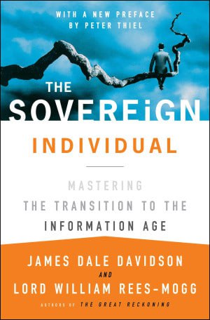Peter Thield推荐的The Sovereign Individual Mastering the Transition to the Information Age，是本神书，97年写的，预见到了比特币这种加密货币的诞生，预测到了很多今天的事情，ai时代，想要逃离内卷，逃离被淘汰的命运，这本书一定要读